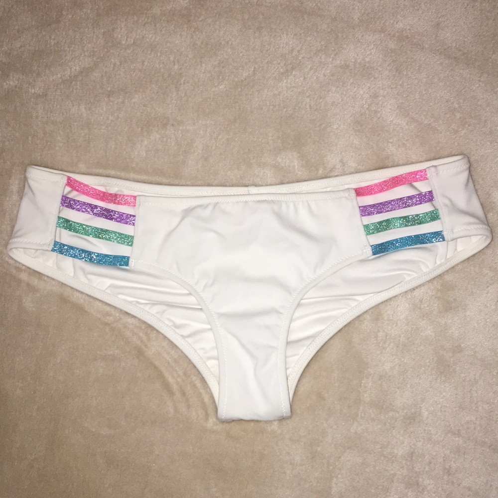 Small Victoria’s Secret White Bikini Bottoms